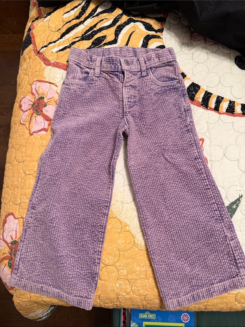 Cat & Jack Lilac Corduroy Wide-Leg Pants